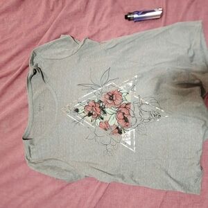 Style & Co. Heathered Gray T-Shirt